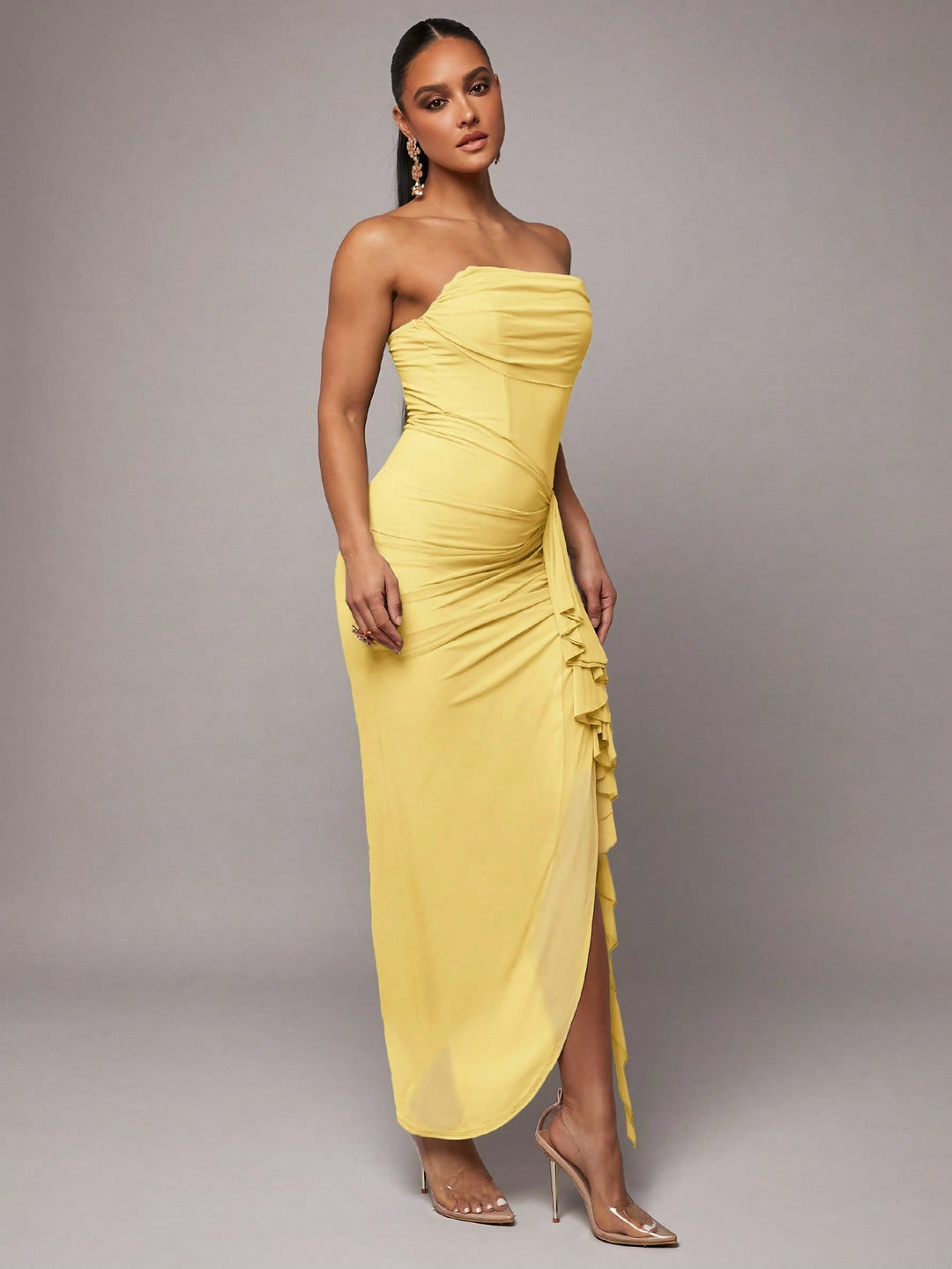 Rochie maxi SHEIN, galben