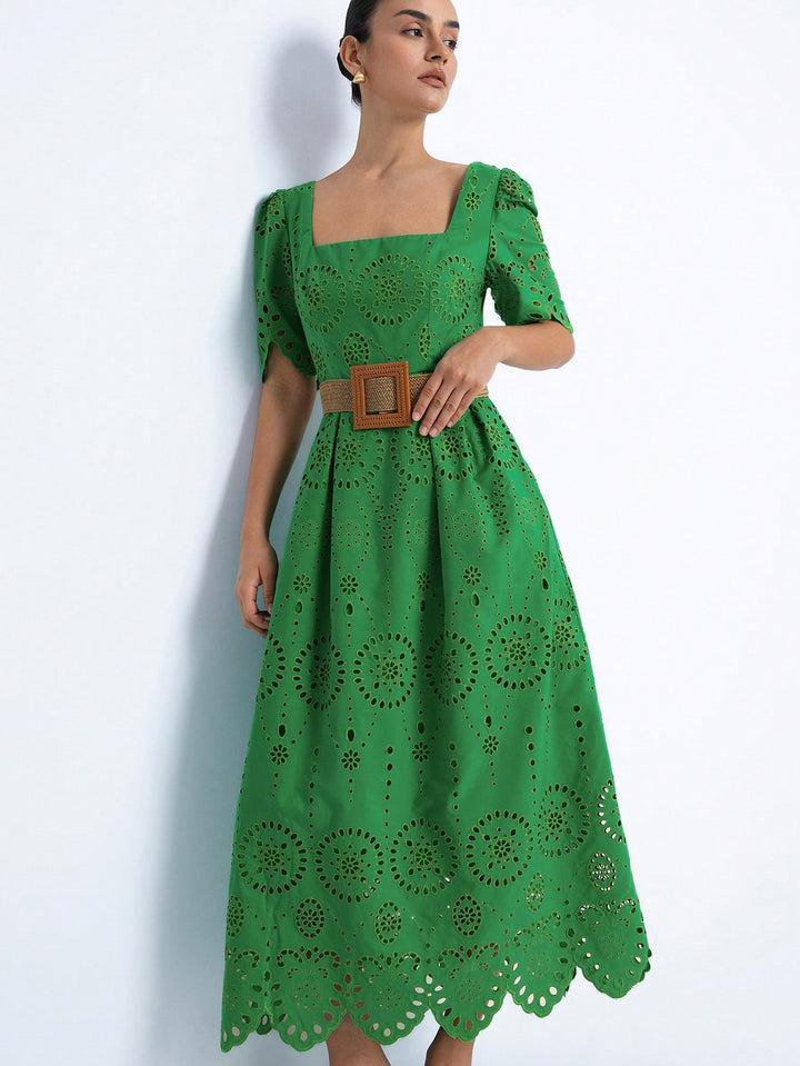 Rochie midi SHEIN, verde