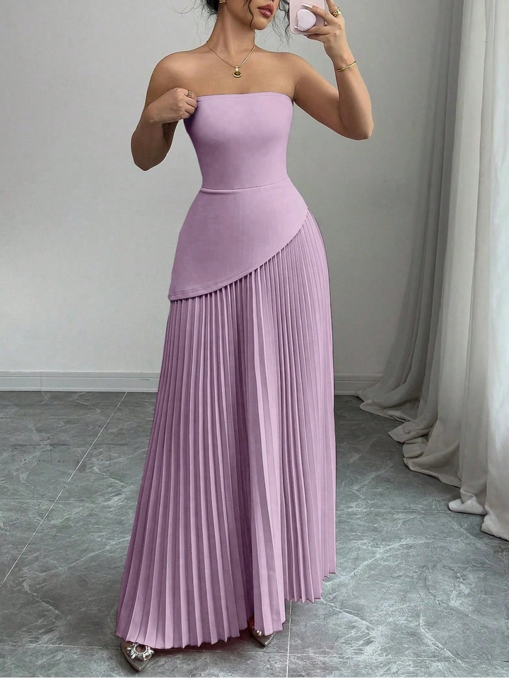 SHEIN maxi ruha, rózsaszín
