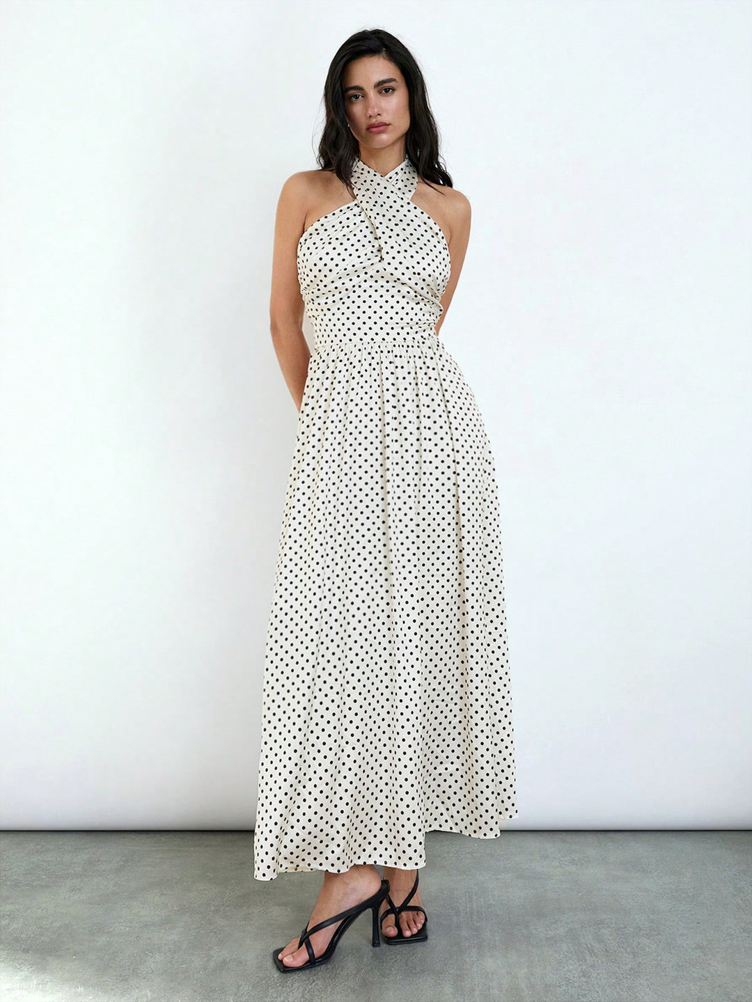 SHEIN maxi ruha, fehér