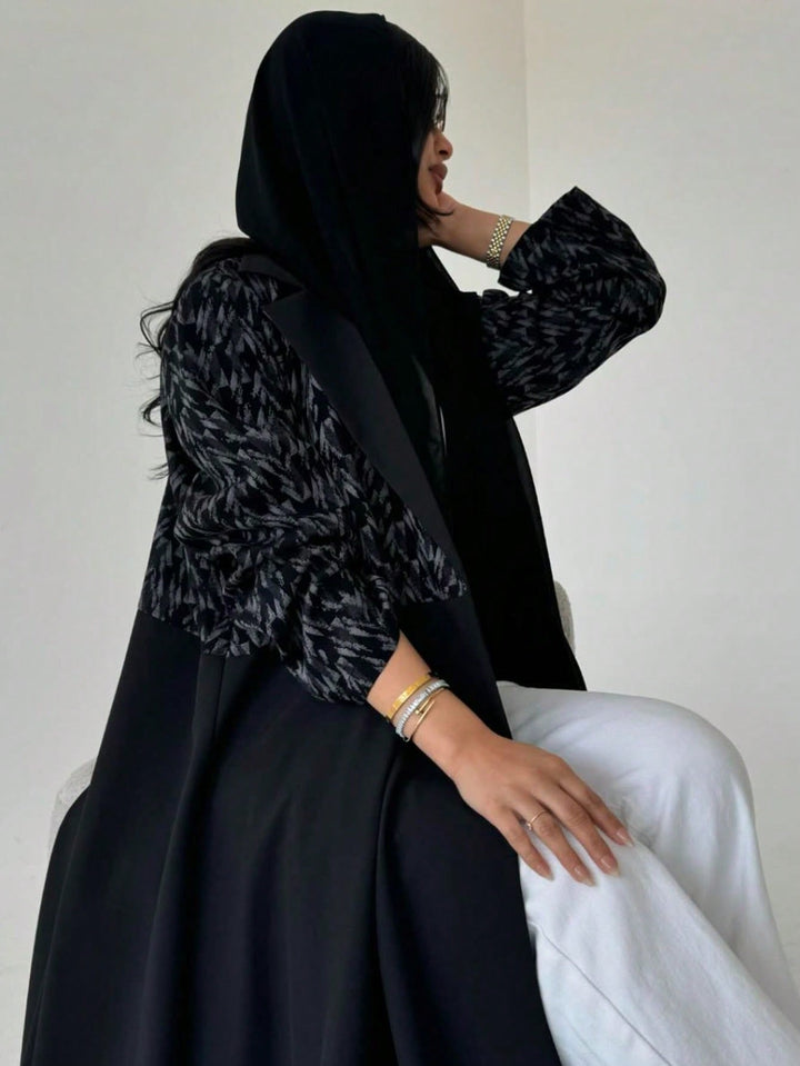 Set caftan și jalabiya SHEIN, negru