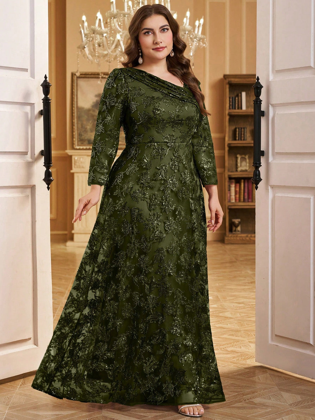 Rochie SHEIN, kaki
