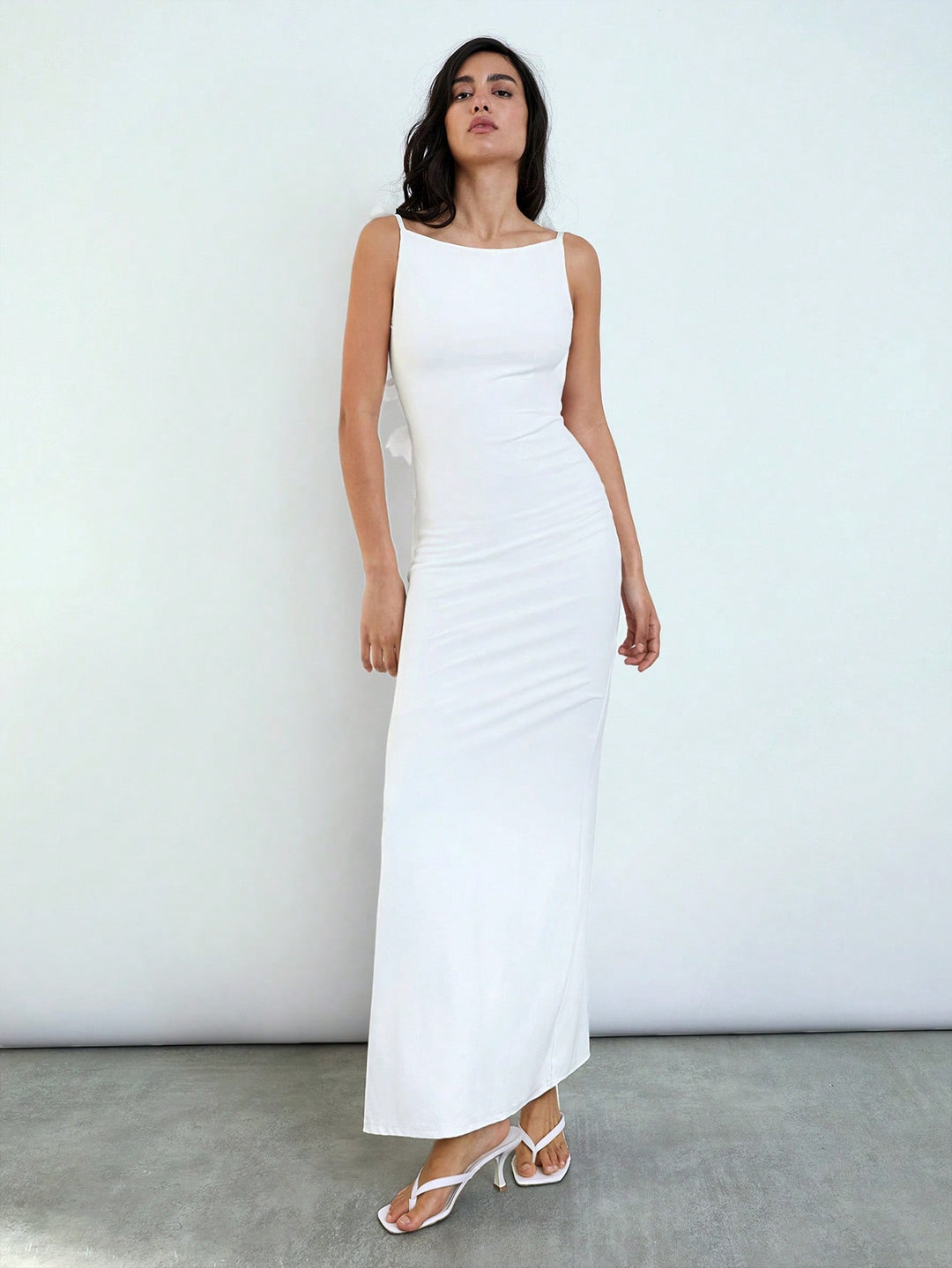 Rochie maxi SHEIN, alb