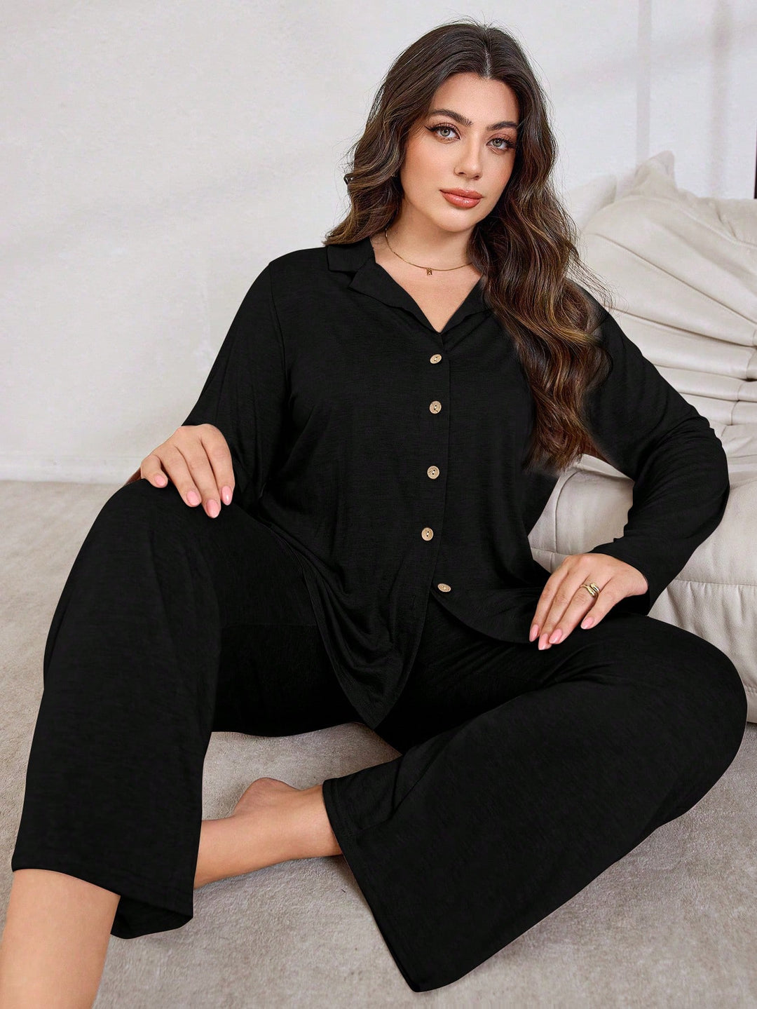 Set pijamale SHEIN, negru