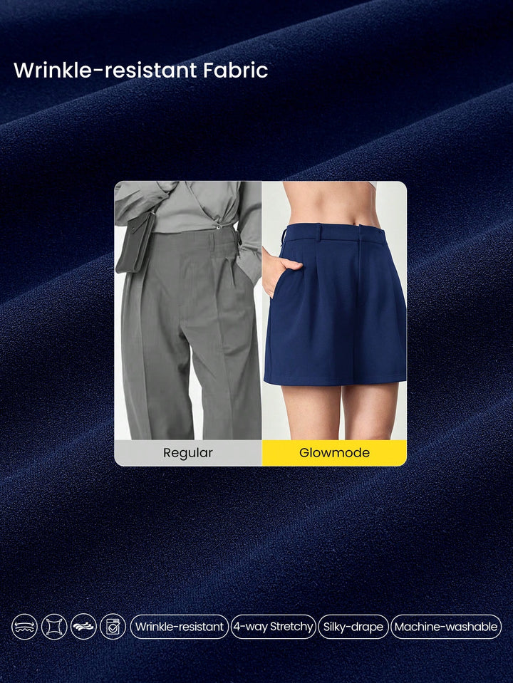 Pantaloni scurți SHEIN, albastru