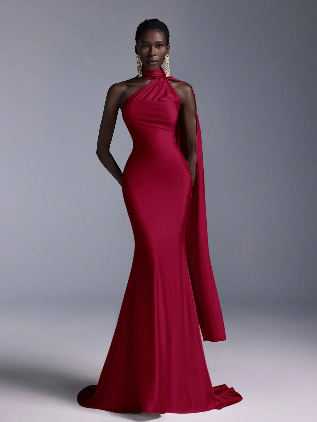 Rochie maxi SHEIN, vișiniu