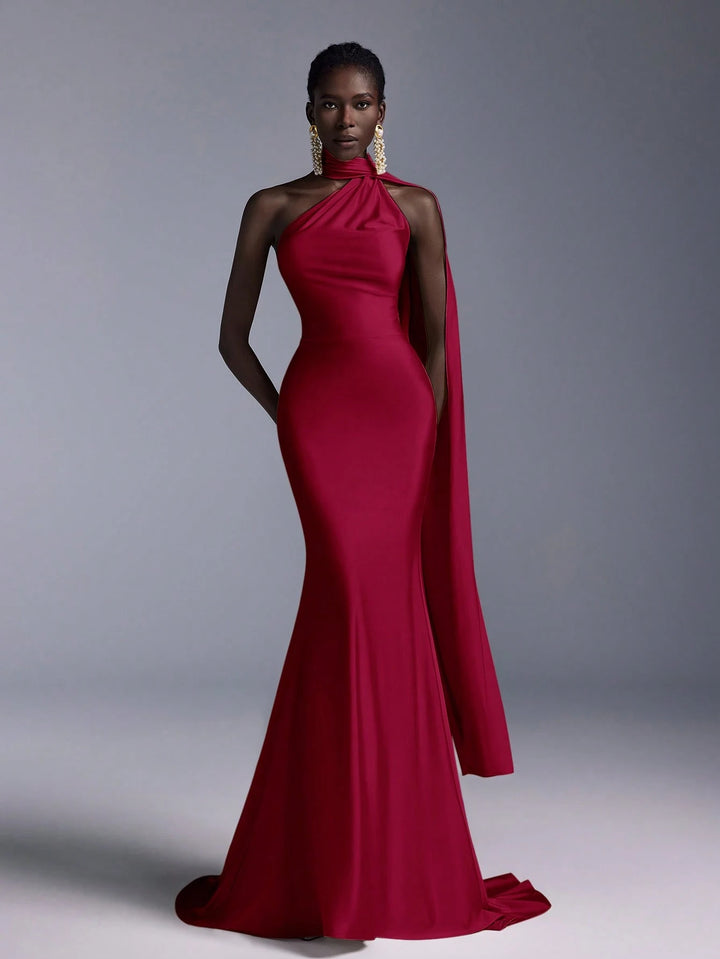 Rochie maxi SHEIN, vișiniu