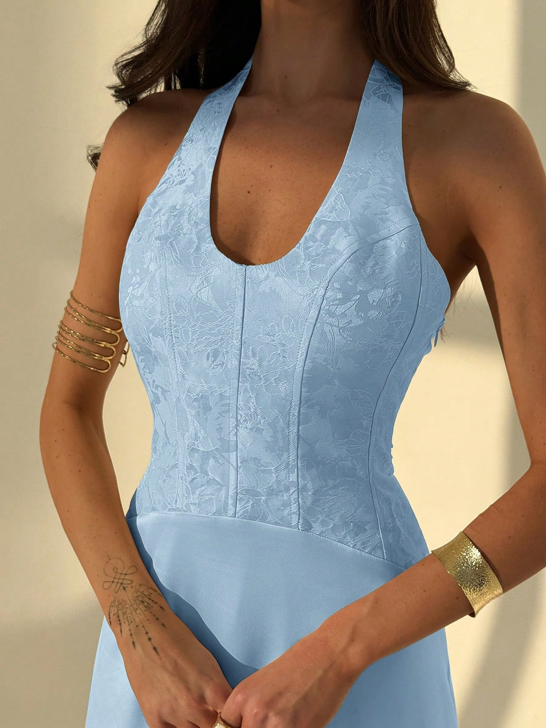 SHEIN, kék midi ruha