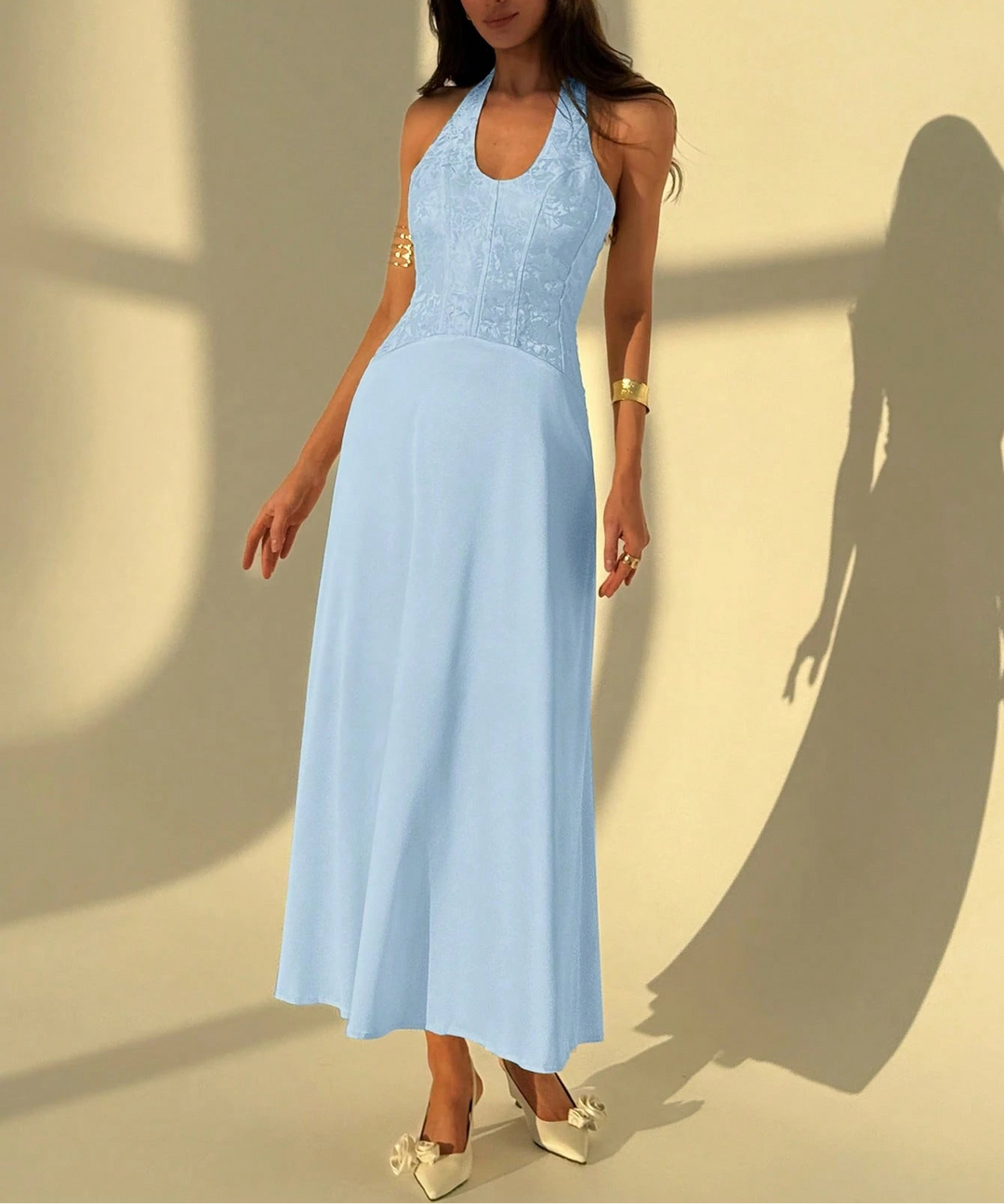 SHEIN, kék midi ruha