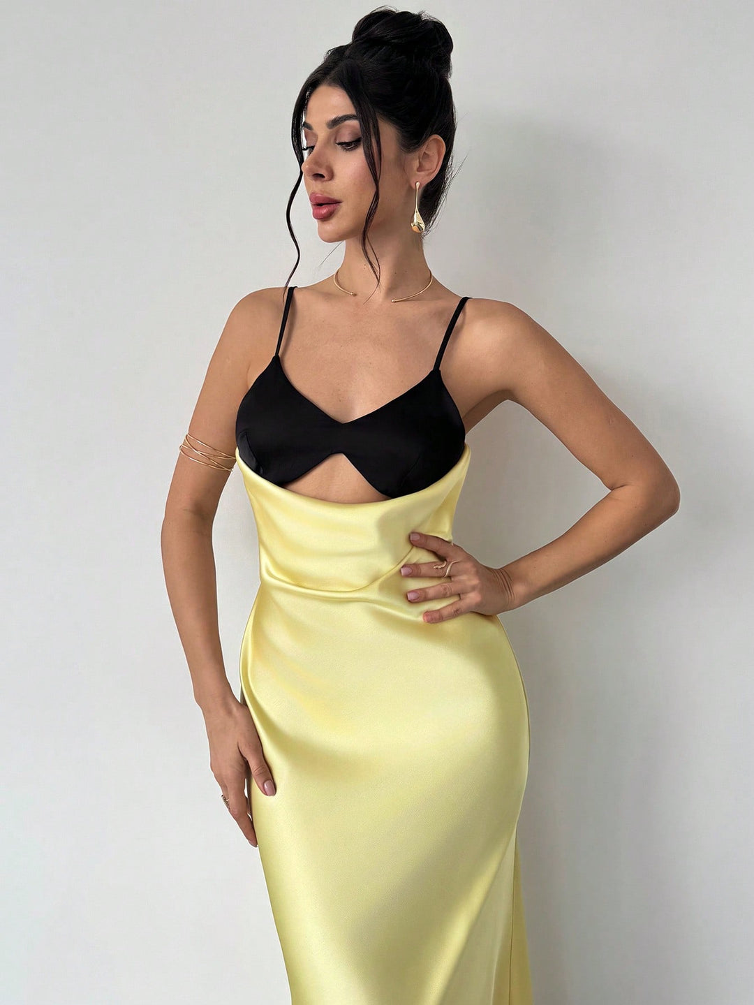 Rochie maxi SHEIN, galben
