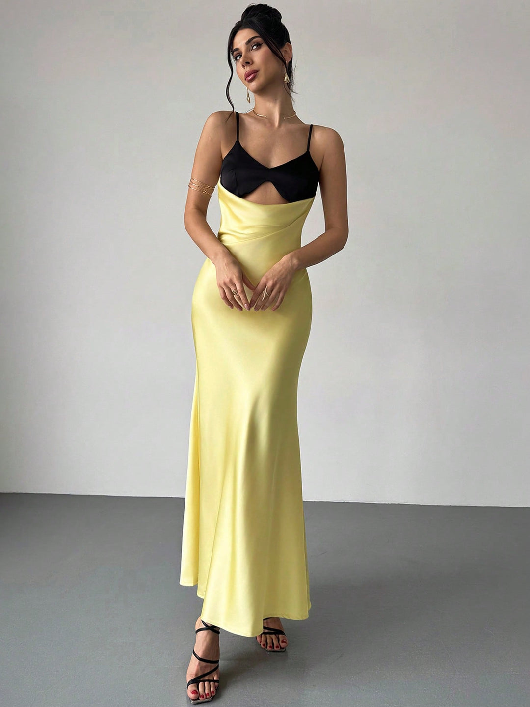 Rochie maxi SHEIN, galben