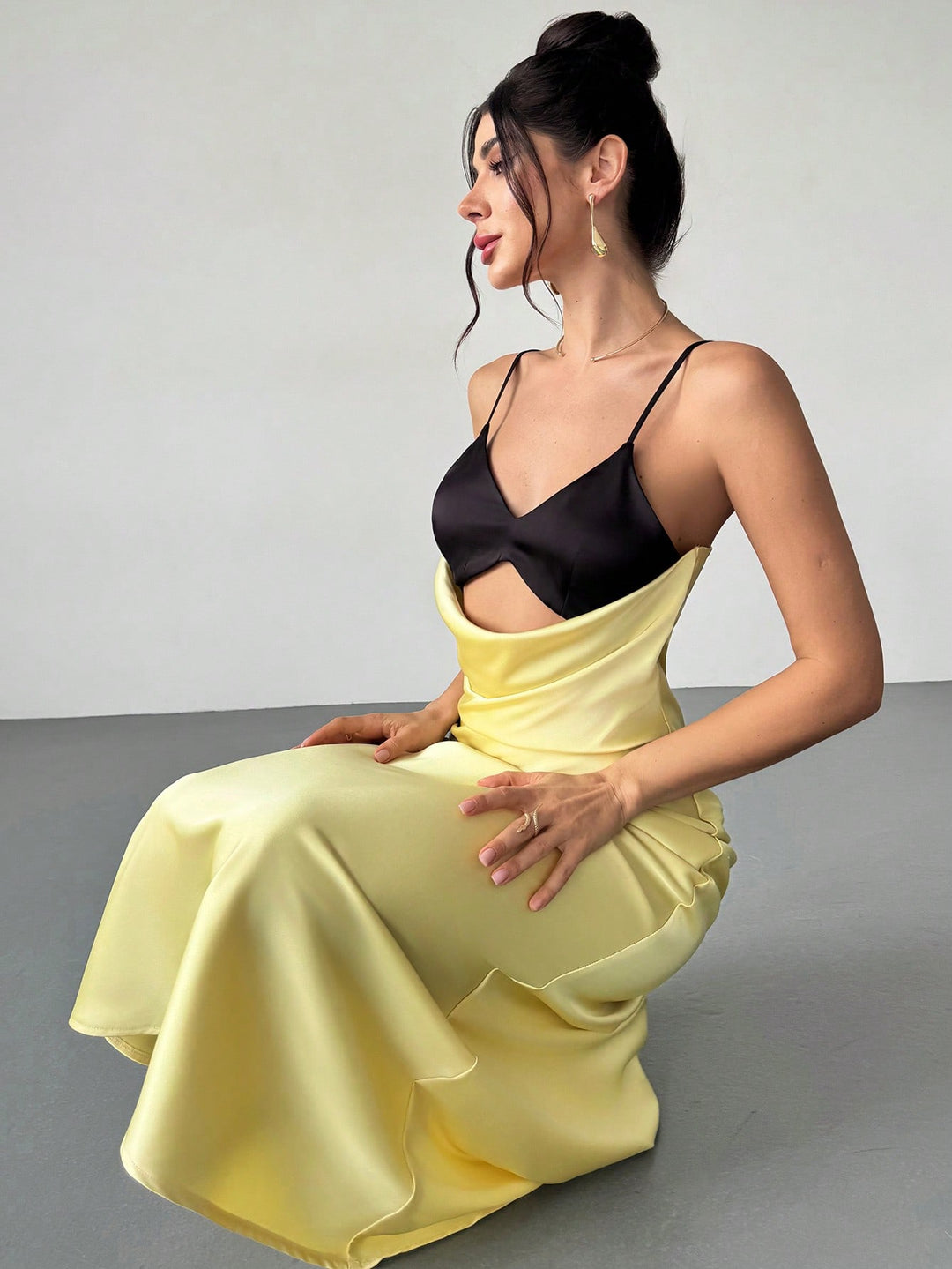 Rochie maxi SHEIN, galben