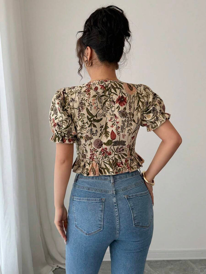 Cămașă cu mânecă scurtă SHEIN, mix culori