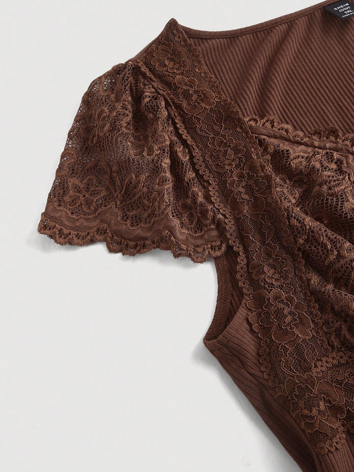 Top Shein Curve+, maro
