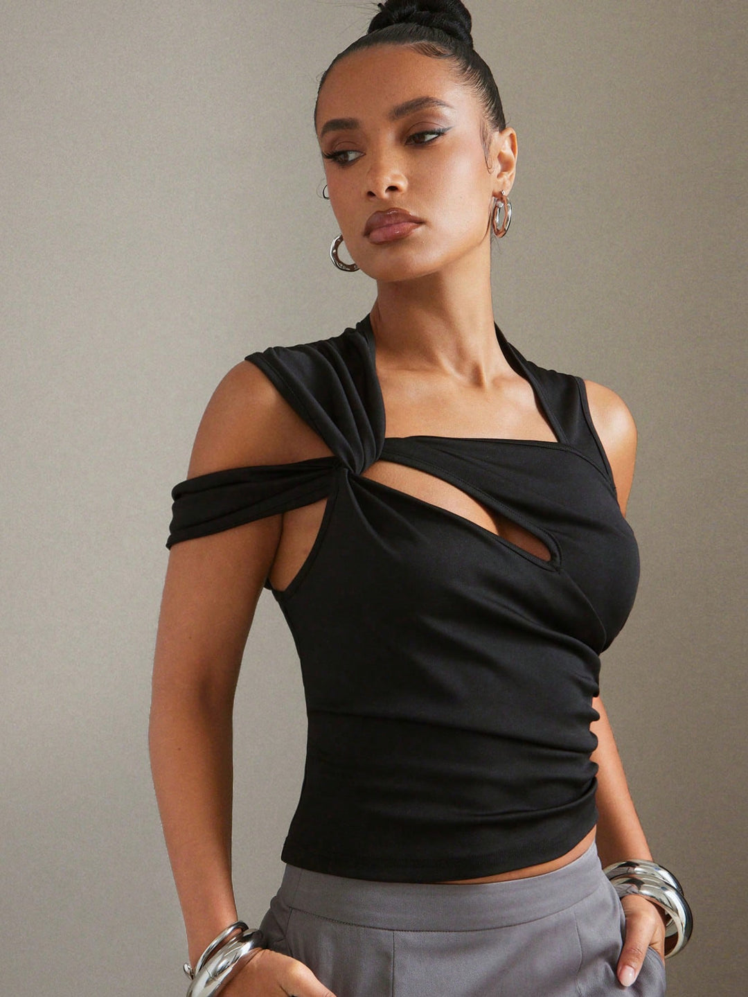 Top SHEIN, negru