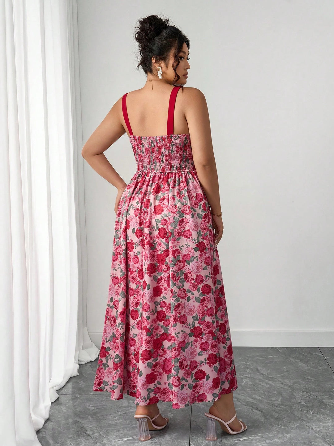 Rochie maxi SHEIN, mix culori