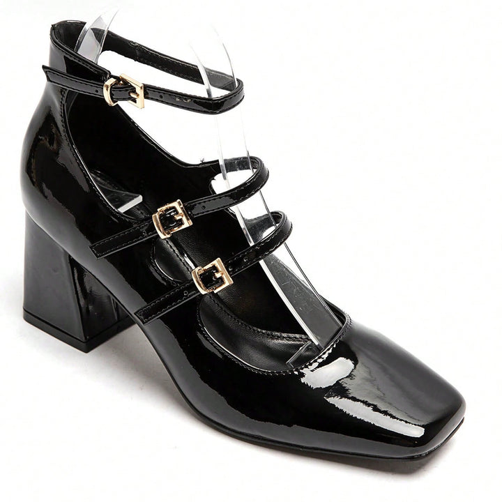 Pantofi cu toc SHEIN, negru