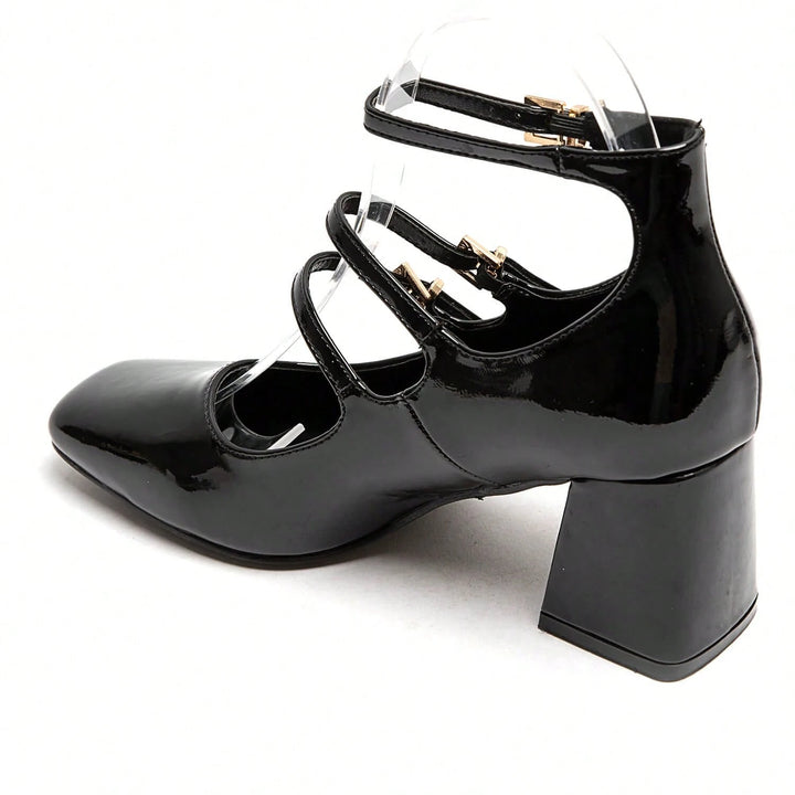 Pantofi cu toc SHEIN, negru