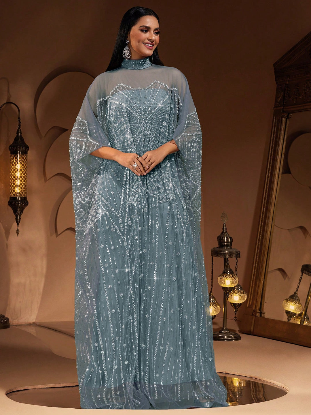 Rochie de ocazie SHEIN, albastru