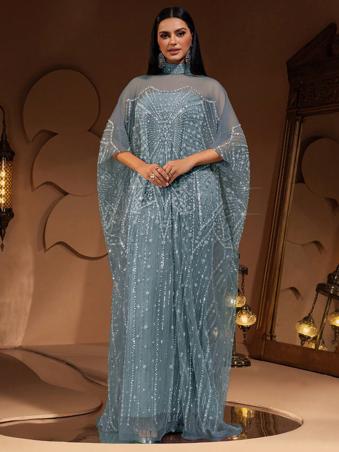 Rochie de ocazie SHEIN, albastru