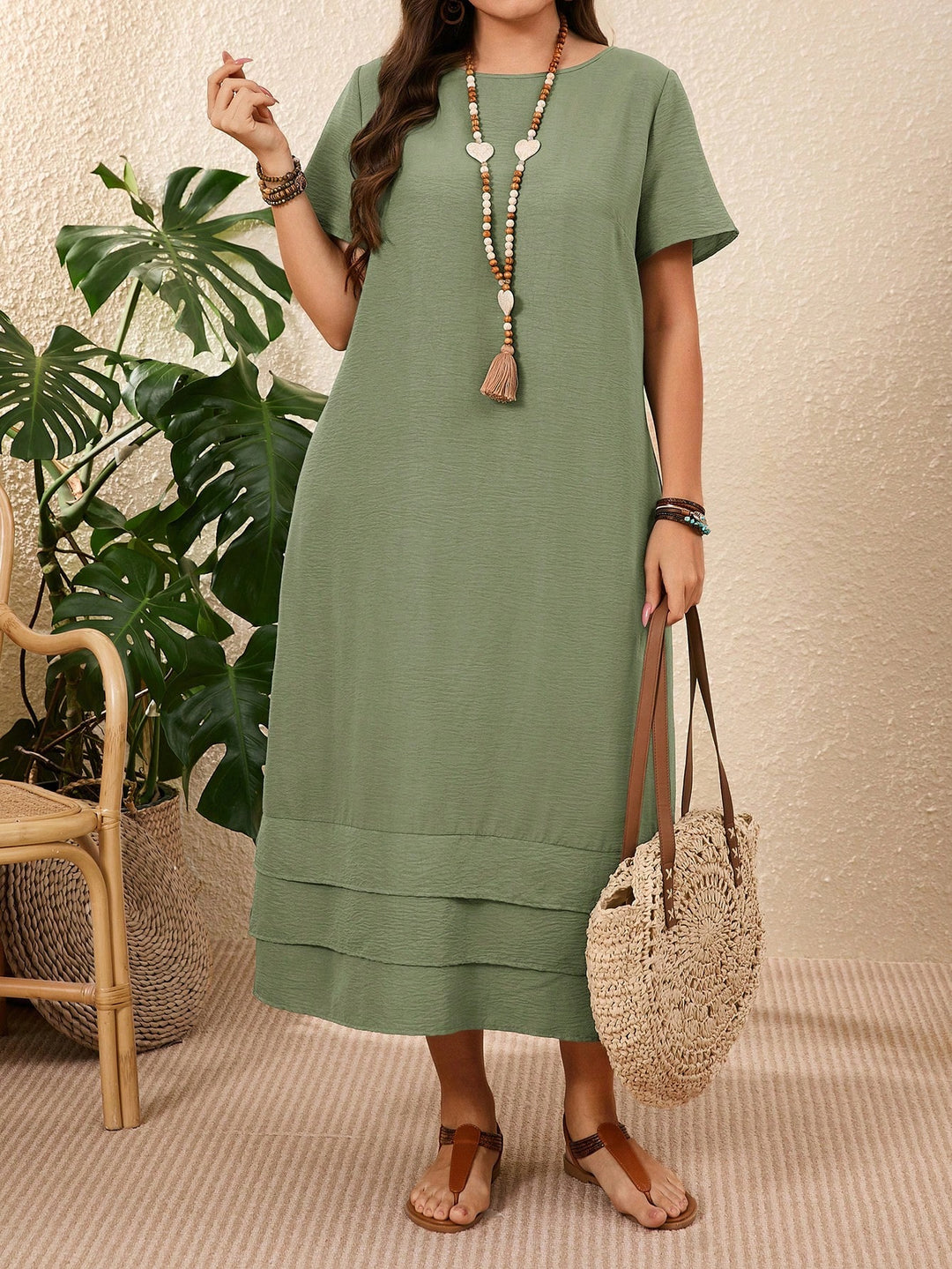 Rochie maxi SHEIN, turcoaz