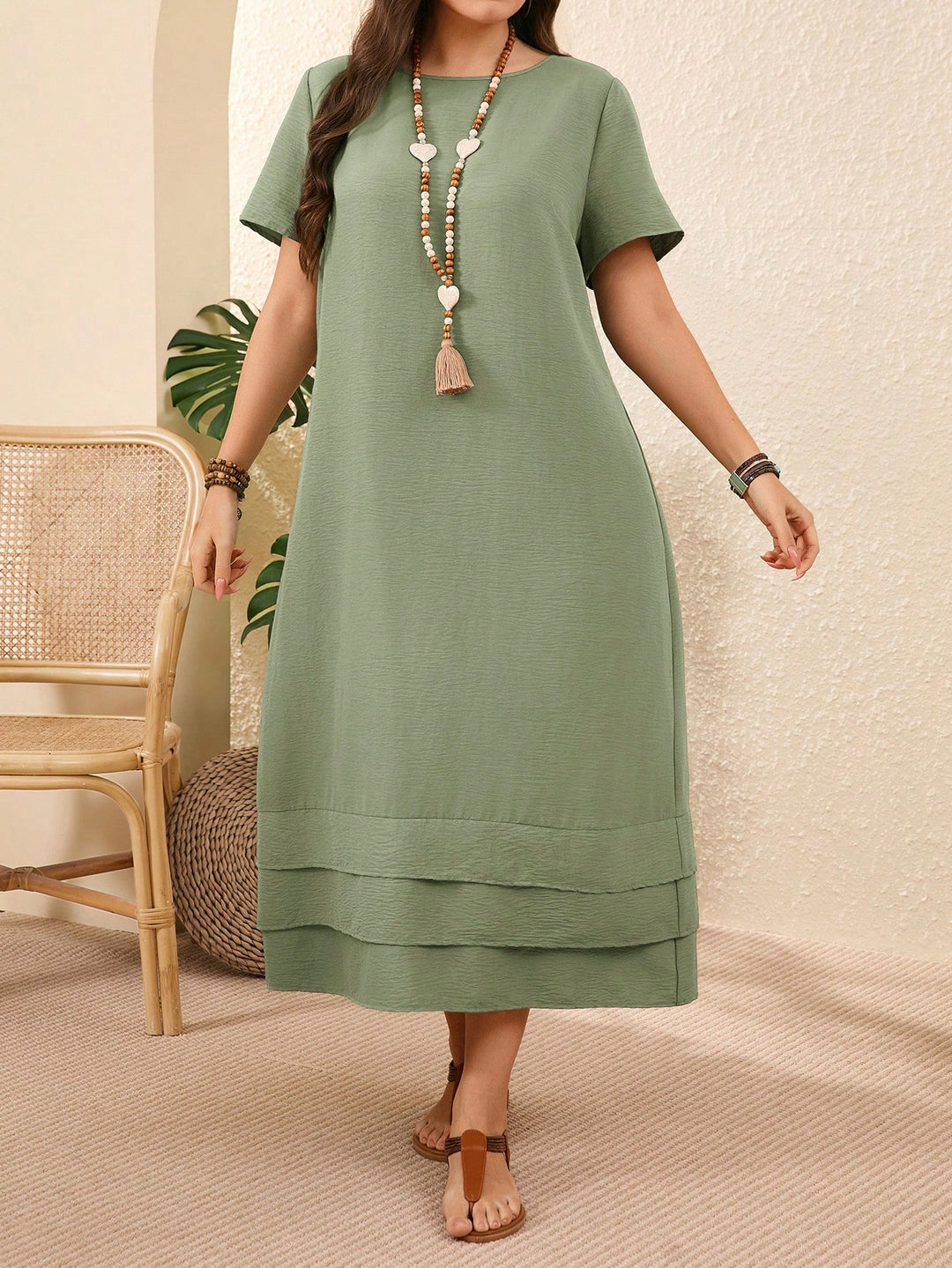 Rochie maxi SHEIN, turcoaz