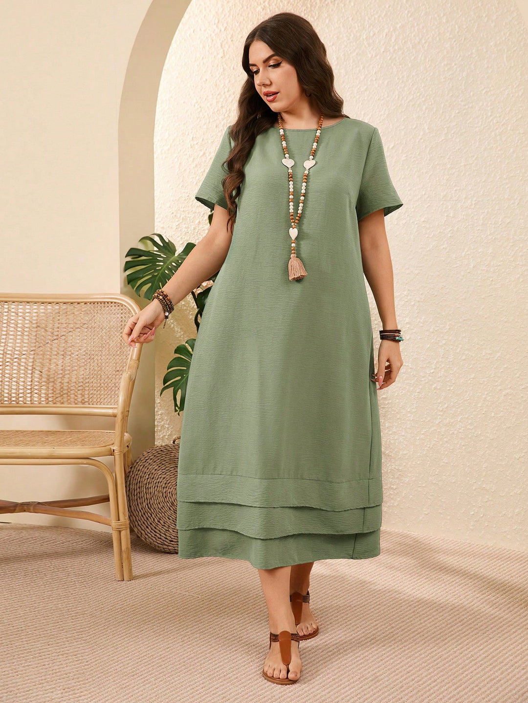 Rochie maxi SHEIN, turcoaz