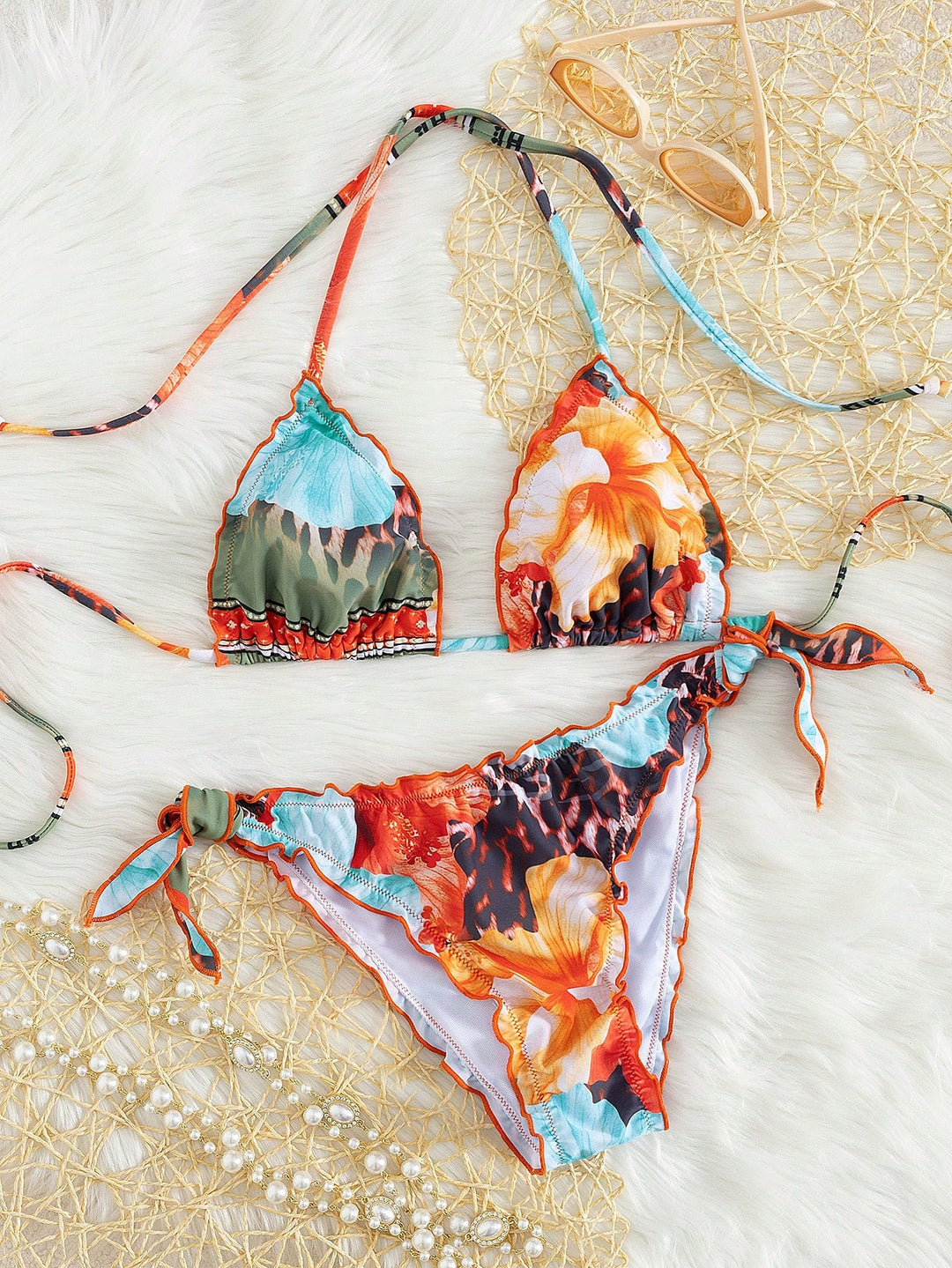 Set bikini Shein, Mix Culori