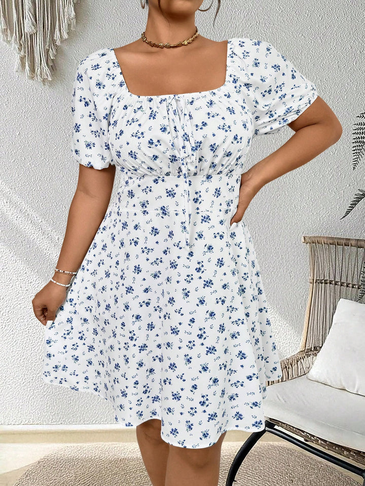 Rochie mini Shein Curve+, alb