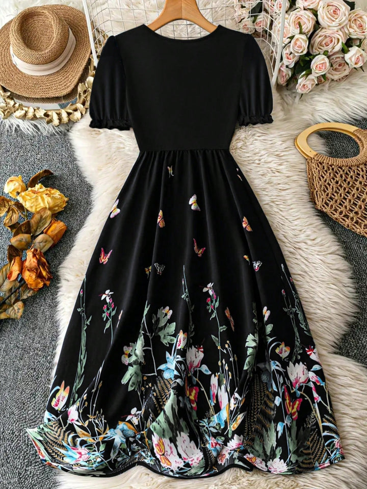 Rochie midi SHEIN, mix culori