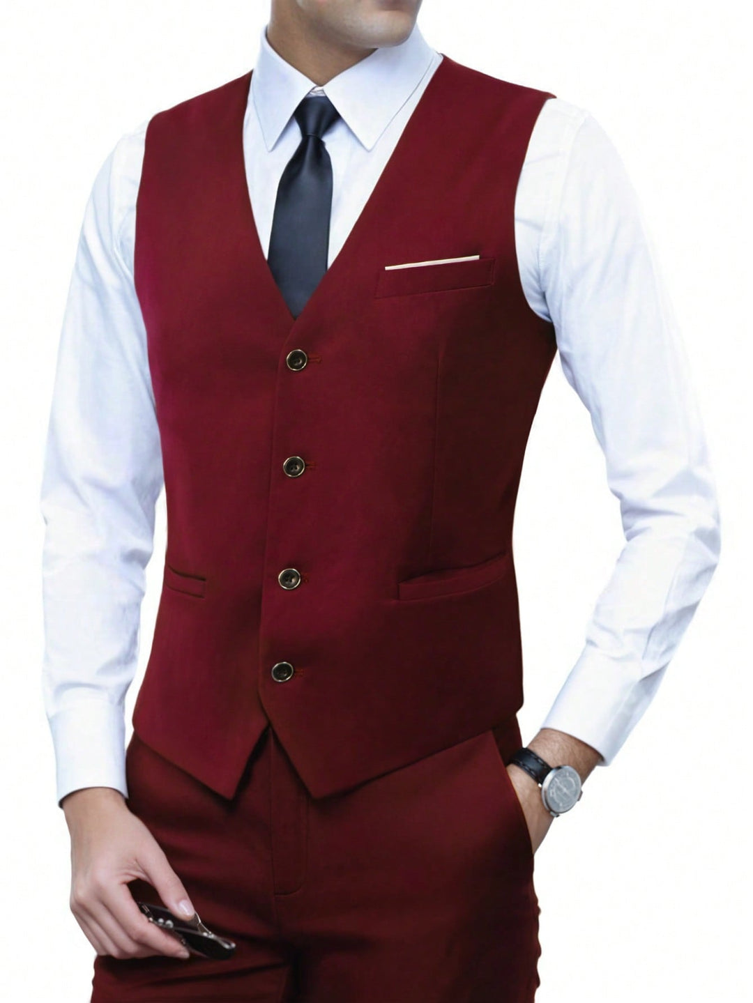 Costum SHEIN, vișiniu