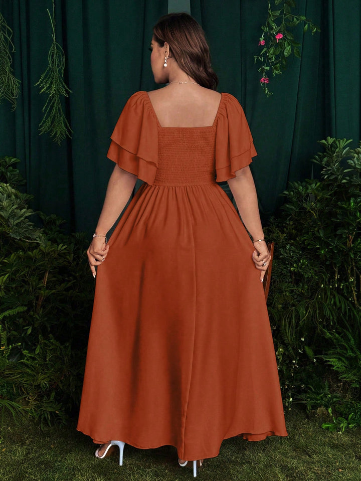 Rochie maxi SHEIN, maro