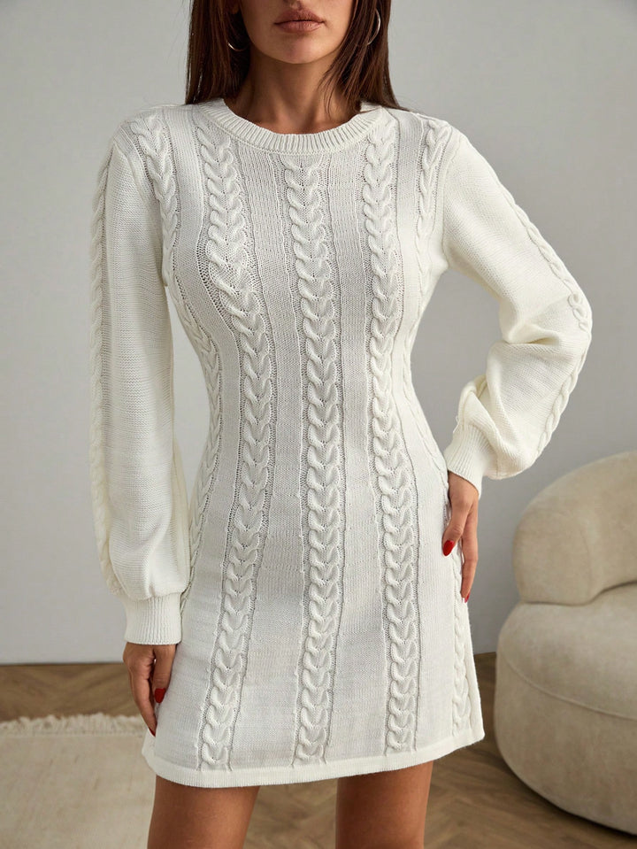 Rochie mini SHEIN, crem