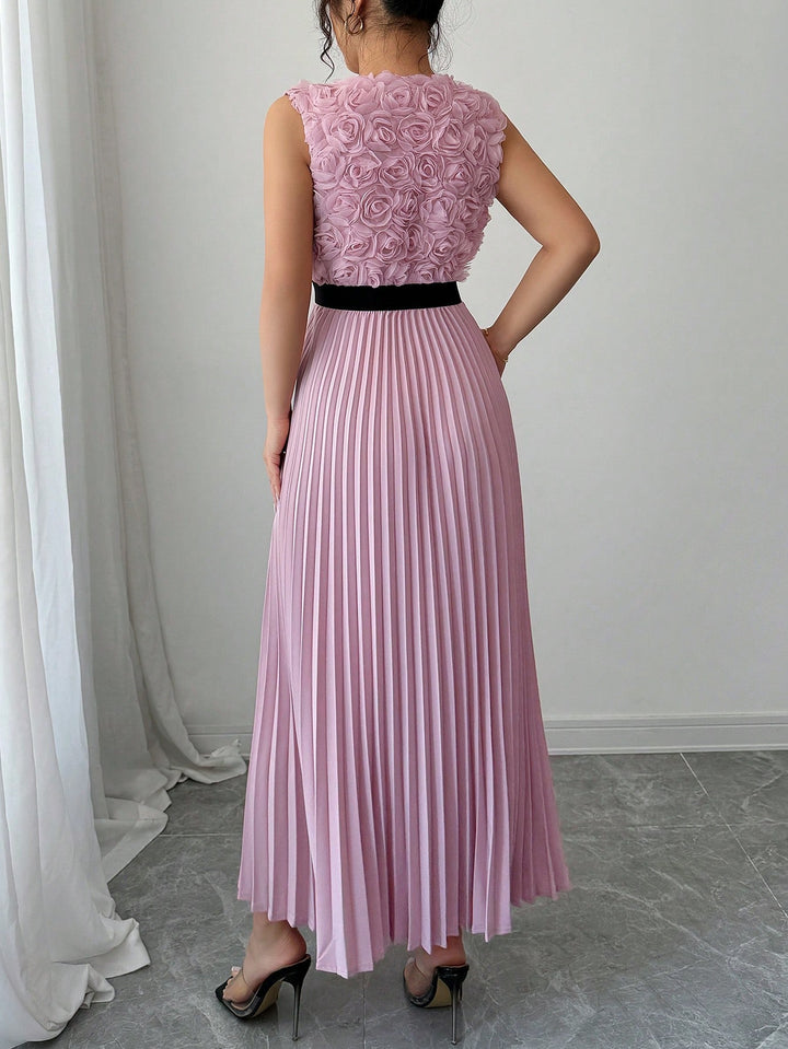 Rochie maxi SHEIN, roz