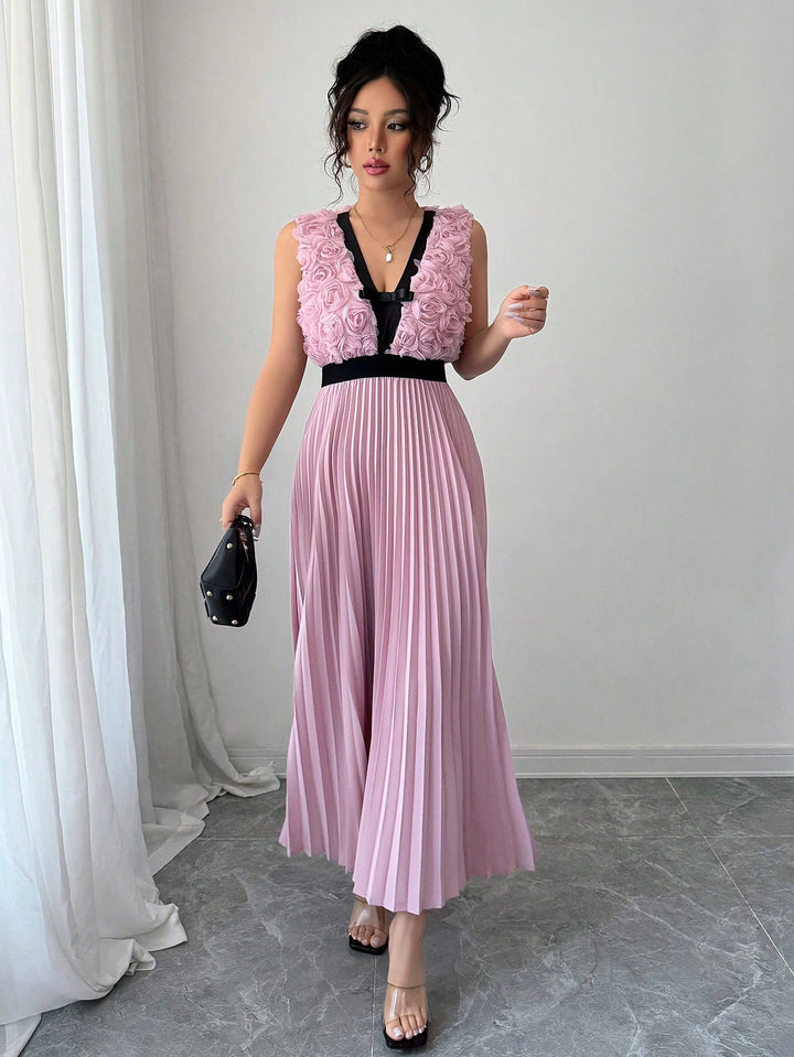 Rochie maxi SHEIN, roz