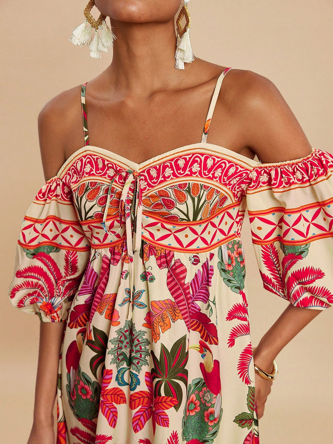 Rochie maxi SHEIN, portocaliu