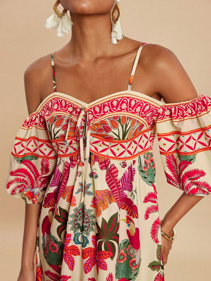 Rochie maxi SHEIN, portocaliu