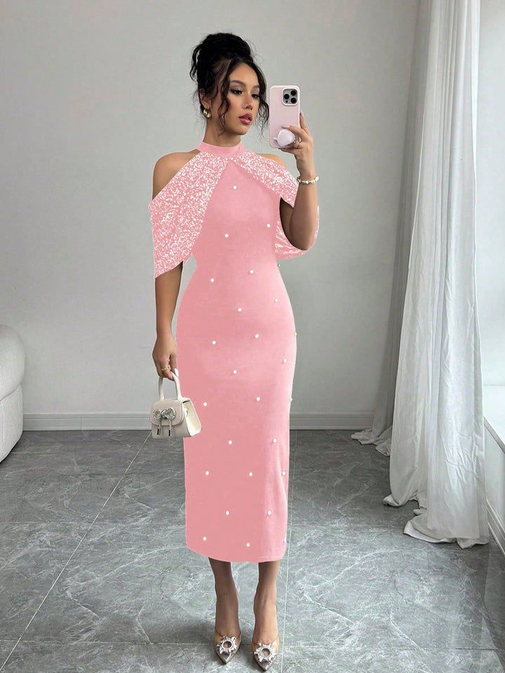 Rochie maxi SHEIN, roz