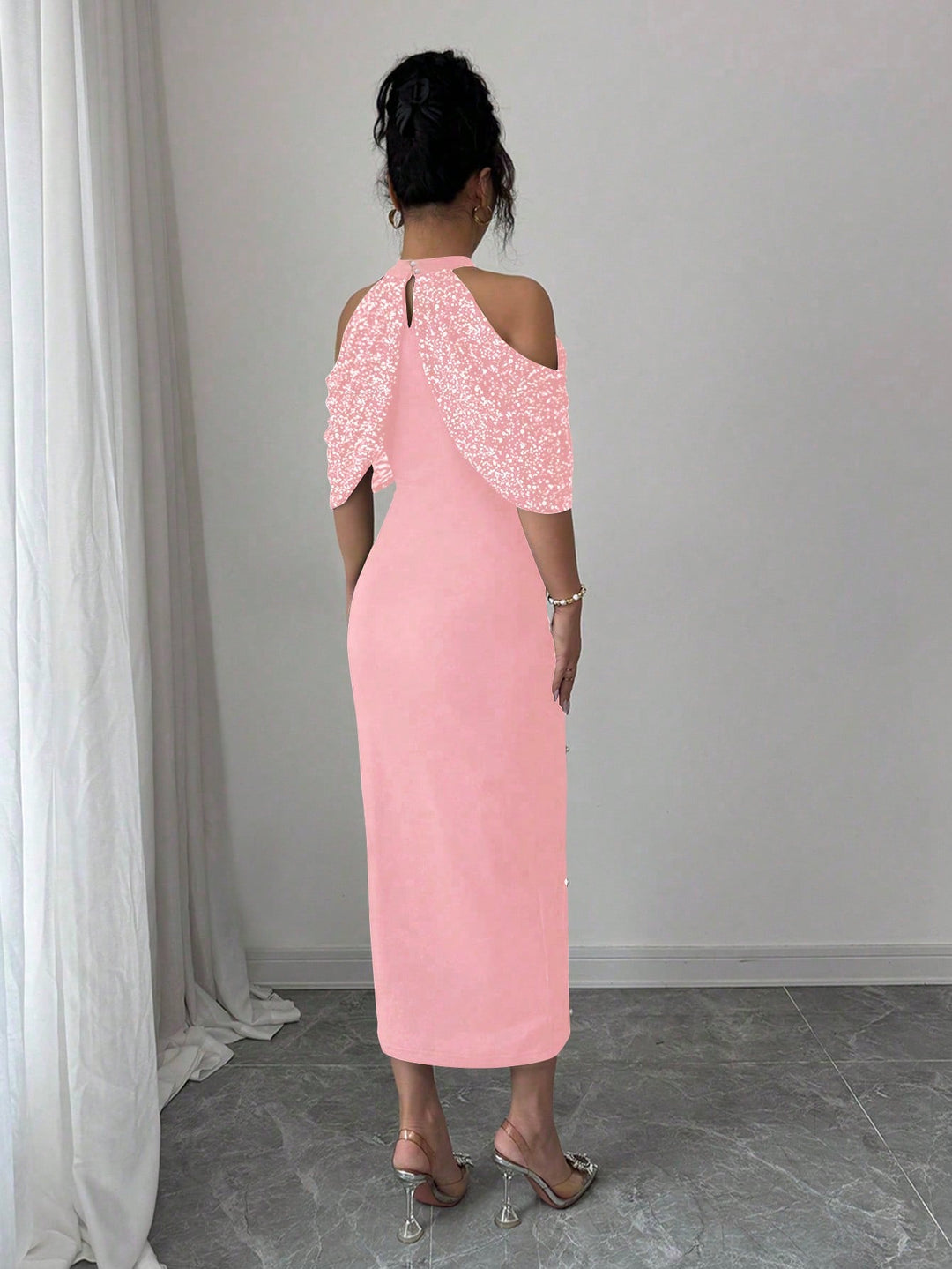 Rochie maxi SHEIN, roz