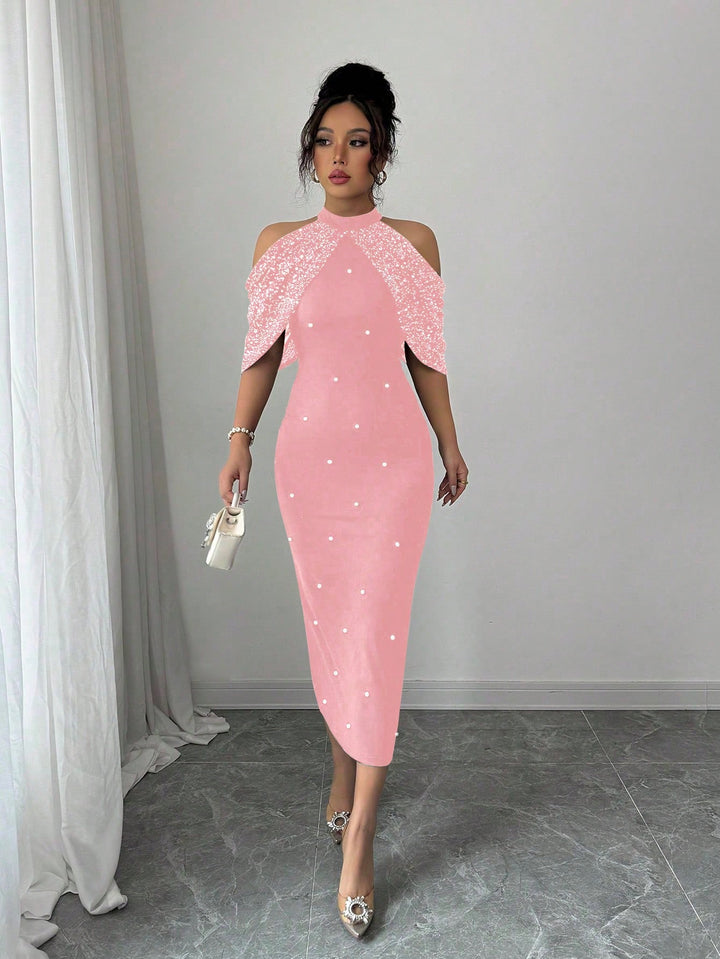 Rochie maxi SHEIN, roz
