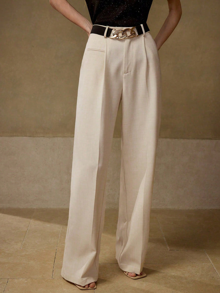 Pantaloni SHEIN, crem