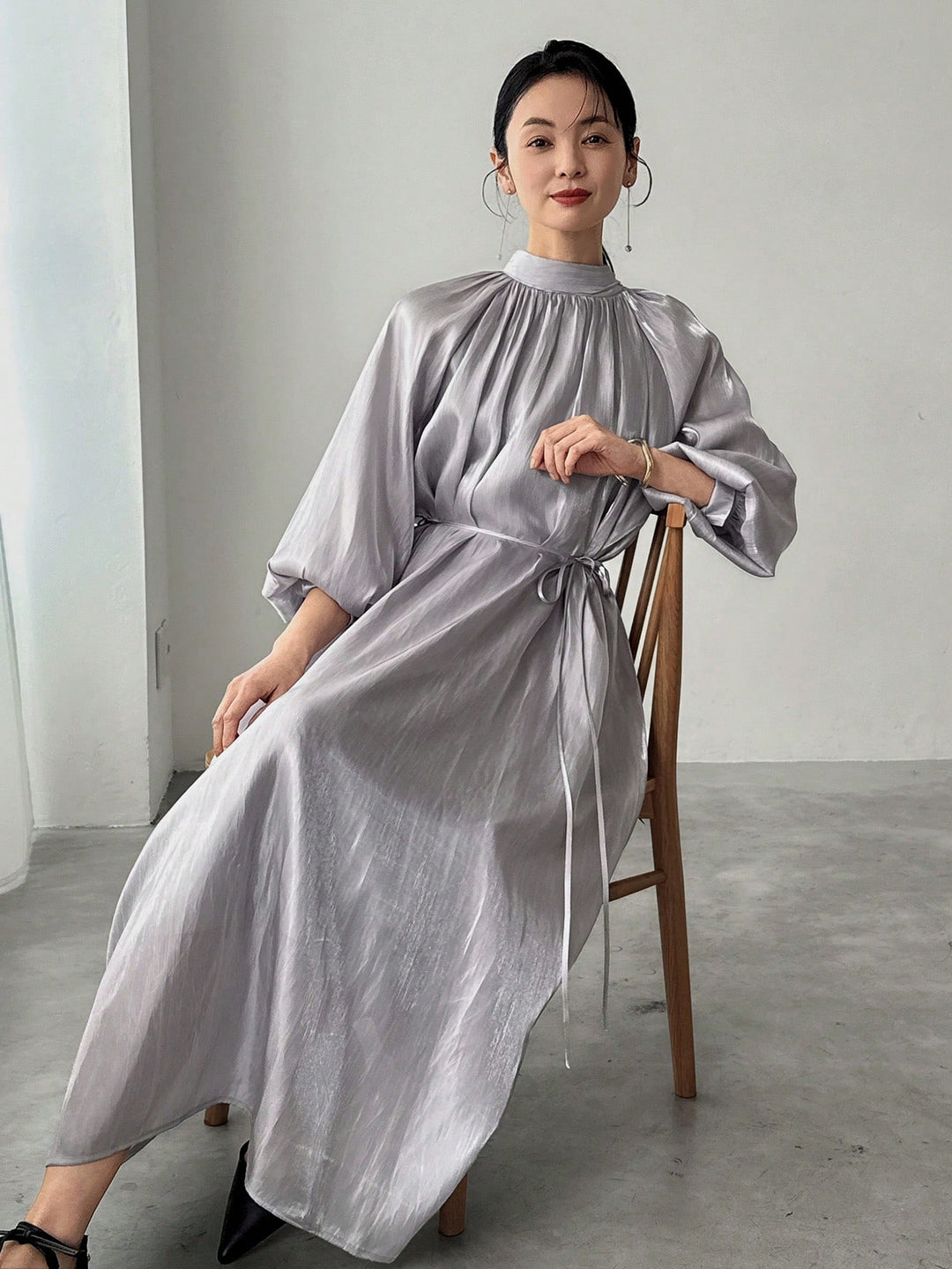 Rochie maxi SHEIN, gri