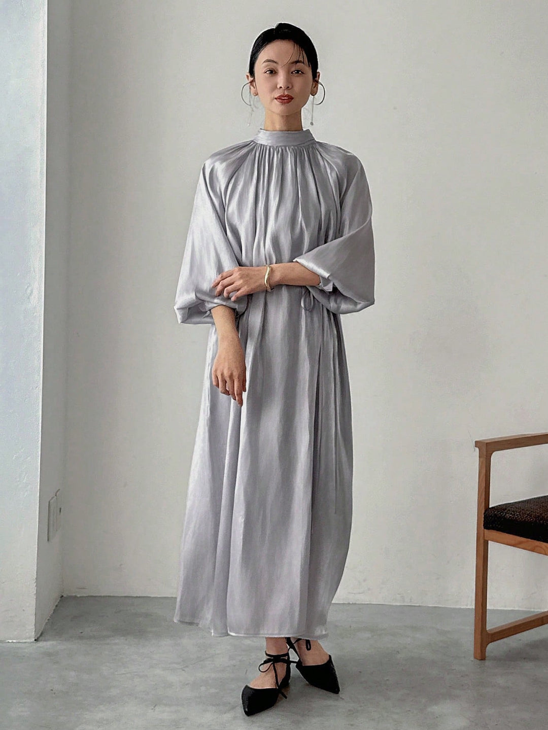 Rochie maxi SHEIN, gri