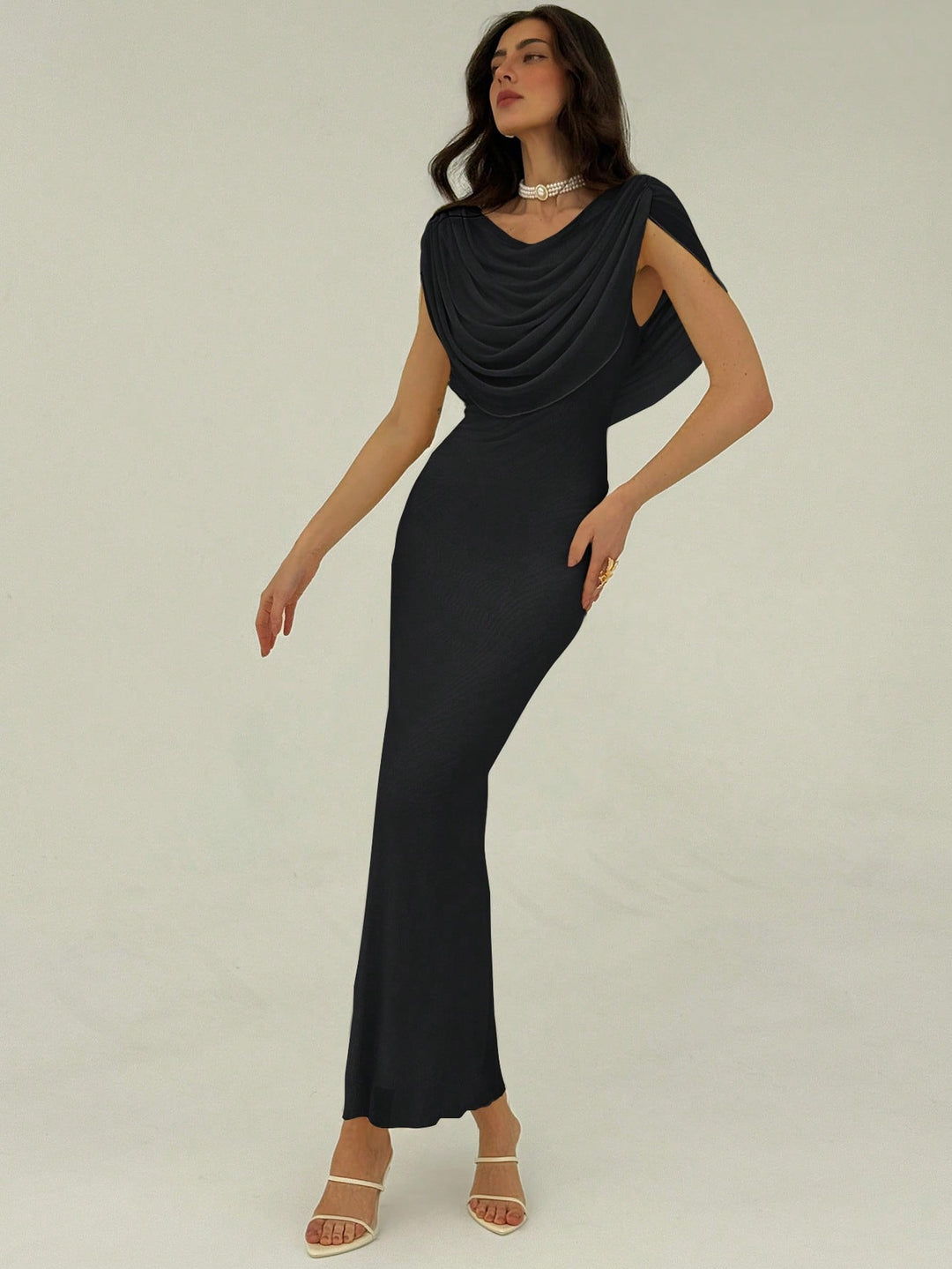 Rochie maxi SHEIN, negru