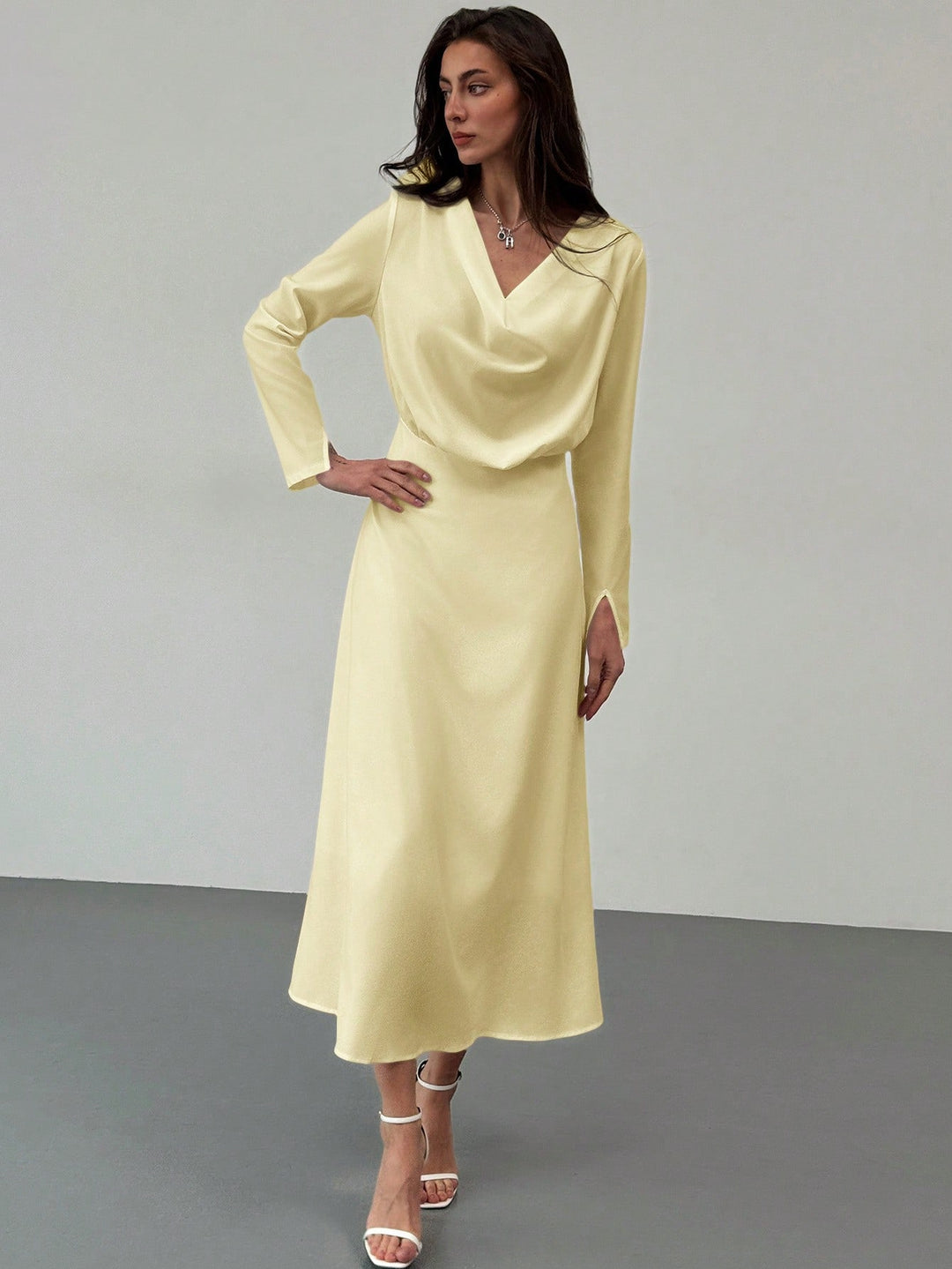 Rochie maxi SHEIN, galben