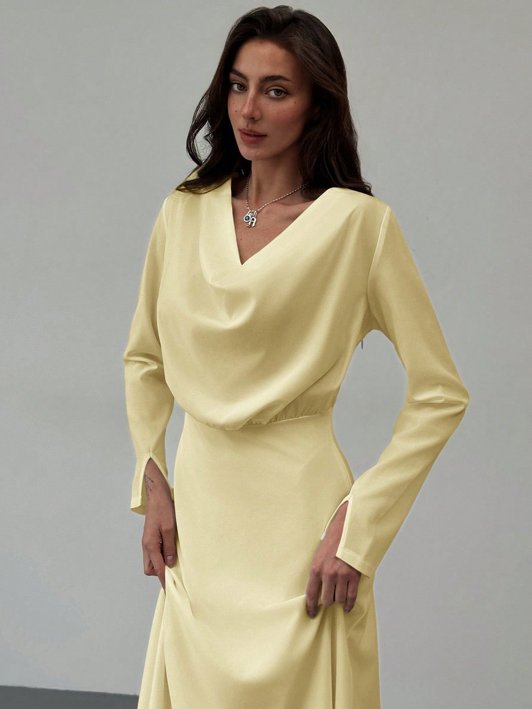 Rochie maxi SHEIN, galben