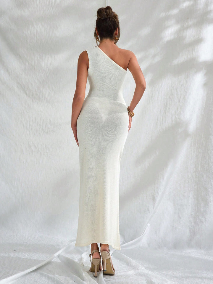 Rochie maxi Shein, crem