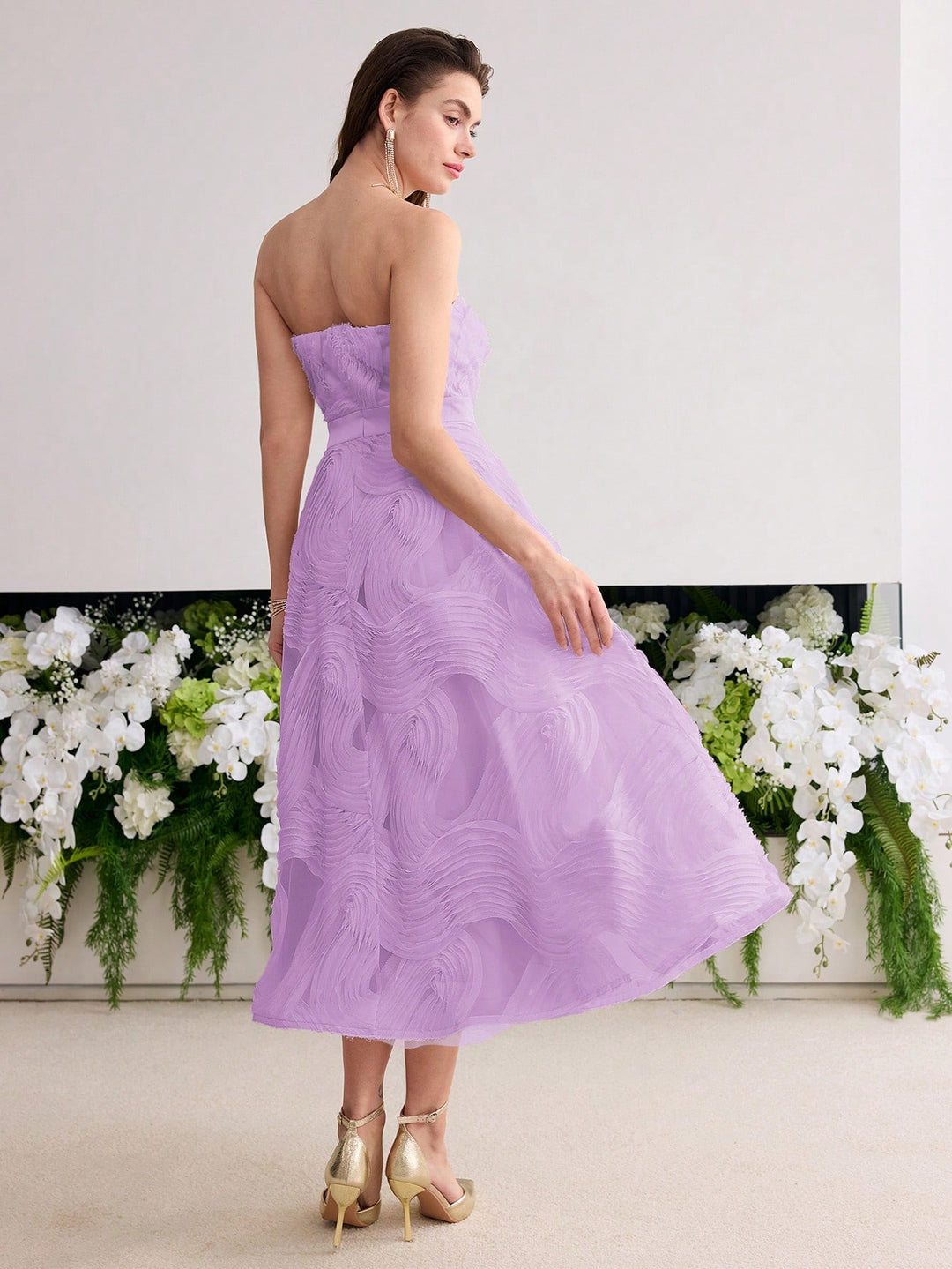 Rochie midi SHEIN, mov