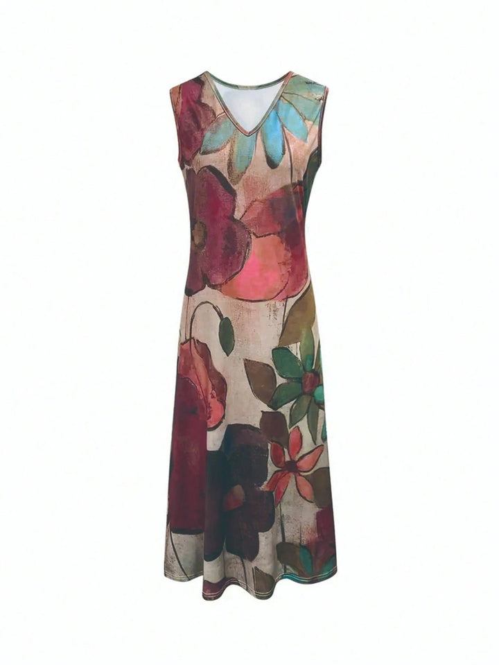 Rochie maxi SHEIN, mix culori