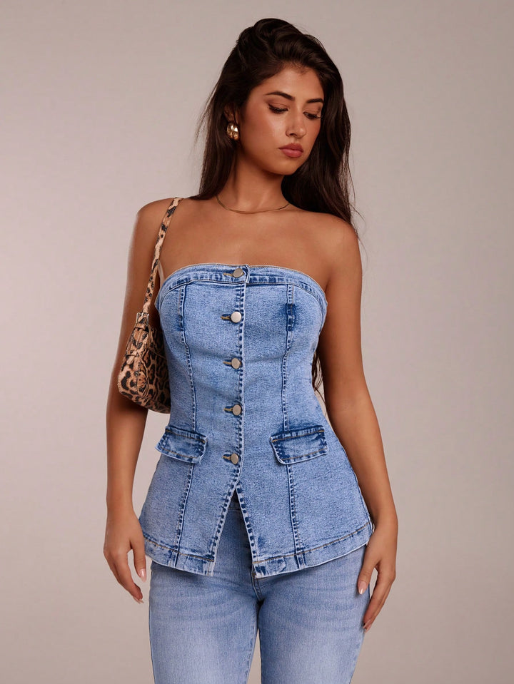 Top SHEIN, albastru